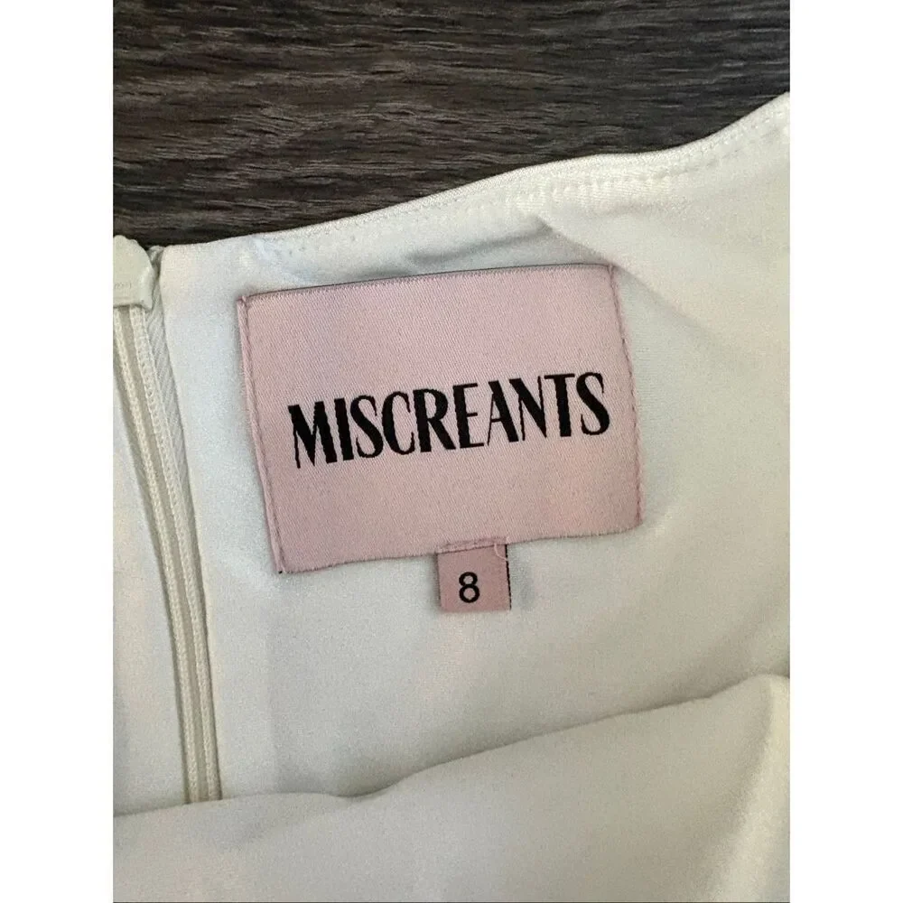 NWOT Miscreants London x Revolve Halo Mini Skirt And Blouse In White Size US 4